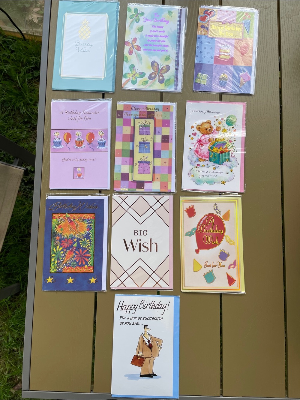 Assorted Birthday Greeting Card Pack - Multicolor